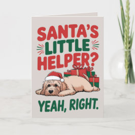 EDITABLE Cockapoo Funny Hund Weihnachtskarte Feiertagskarte
