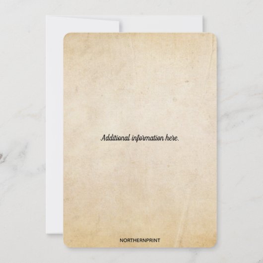 Editable Coffee and Donuts Einladung (Rückseite)