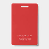 Editable Color Add Logo Medical Employee Foto ID Ausweis (Rückseite)