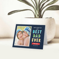 Editable Color Best Vater Jeden Vatertag Card