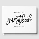 EDITABLE COLOR Brushed Charm BCC Wedding Gästebuch (Vorderseite)