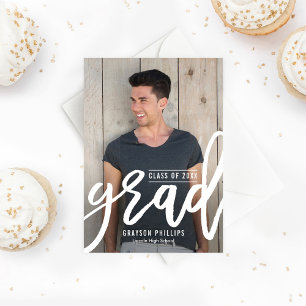 Editable Color Brushed Grad Abschluss Einladung