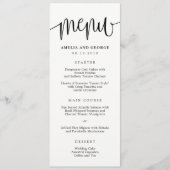EDITABLE COLOR Calligraphy Menu Card #LCC Menükarte (Vorderseite)