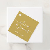 Editable Color Calligraphy Script Wedding Geschenkanhänger (Beispiel)