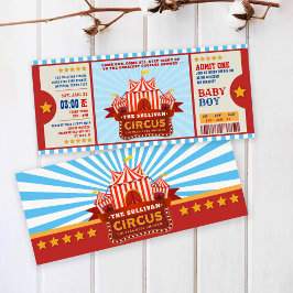 Editable Color Circus Ticket Couple Dusche Einladung