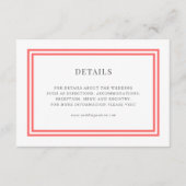 Editable Color Classic Anchor Wedding Details Begleitkarte (Vorderseite)
