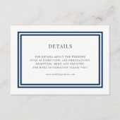 Editable Color Classic Anchor Wedding Details Begleitkarte (Vorderseite)