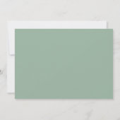 Editable Color Classic Monogram Save the Date Einladung (Rückseite)