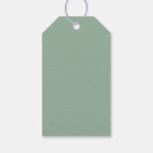 Editable Color Classic Round Monogram Wedding Geschenkanhänger (Rückseite)