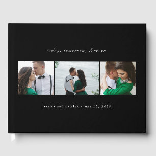 EDITABLE COLOR Clean Collage Wedding Gästebuch