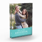 EDITABLE COLOR Cursive Mr. and Mrs Family Foto (Links)