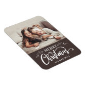 Editable Color Frohe Weihnachts Foto Magnet (Rechte Seite)