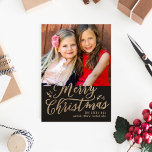 EDITABLE Color Frohe Weihnachtsfotokarte Feiertagskarte<br><div class="desc">Celebrate the season with this modern and stylish holiday card from Berry Berry Sweet. Matching items and more design options are available at our store: www.berryberrysweet.com Background color can be customized online to best match your foto!</div>