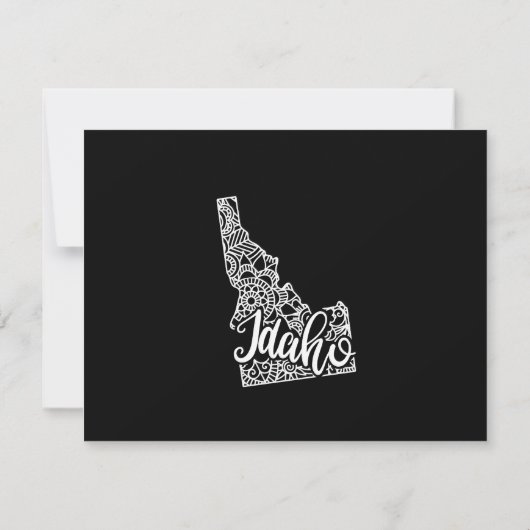 Editable Color IDAHO Moving Ankündigung (Rückseite)