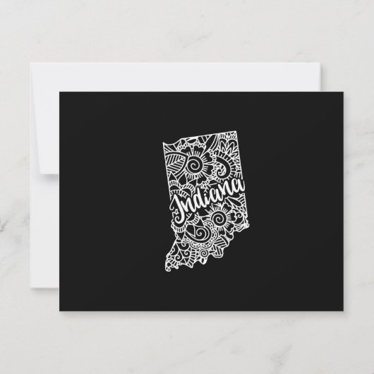 Editable Color INDIANA Moving Ankündigung (Rückseite)