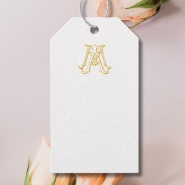 EDITABLE COLOR MA Monogram oder AM Monogram Gift T Geschenkanhänger