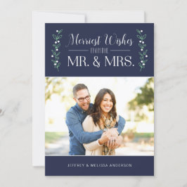 EDITABLE Color Merries | Neugeborene Feiertagskarte