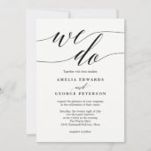 EDITABLE COLOR Modern Wedding Einladung #MSC (Vorderseite)