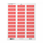 Editable Color Moderne klassische Rücksendeadresse (Vorne)