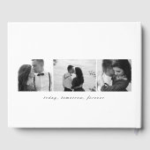 EDITABLE COLOR Mr & Mrs. Elegant Script Wedding Gästebuch (Rückseite)