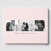 EDITABLE COLOR Mr & Mrs. Elegant Script Wedding Gästebuch (Rückseite)