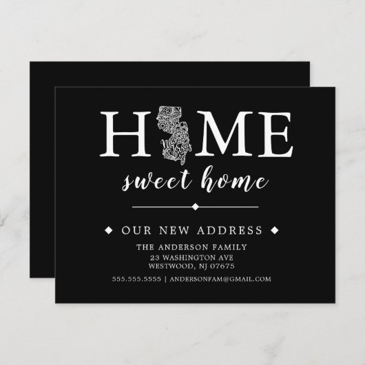 Editable Color NEW JERSEY Moving Ankündigung (Vorne/Hinten)