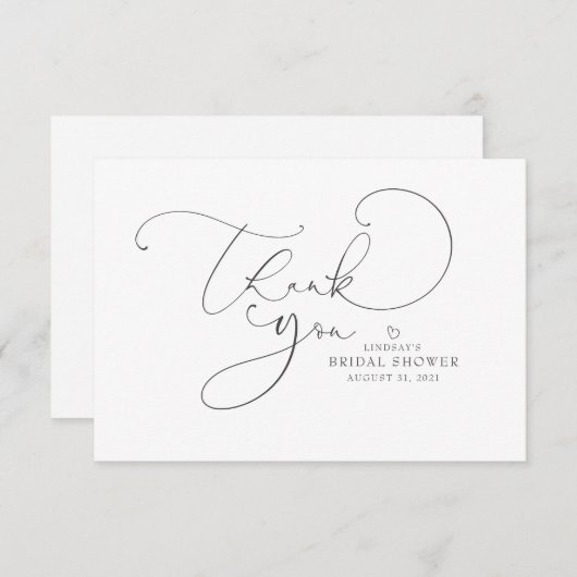 Editable Color Niedlich Script Brautparty Vielen D (Vorne/Hinten)