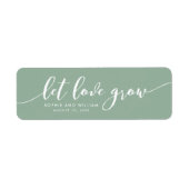 Editable Color Relax Script Let Love Grow Wedding (Vorne)