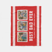Editable Color Sporty Best Vater je Fotolage Fleecedecke (Vorderseite)
