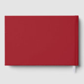Editable Color Stylish Sans Serif Modernste Gästebuch (Rückseite)