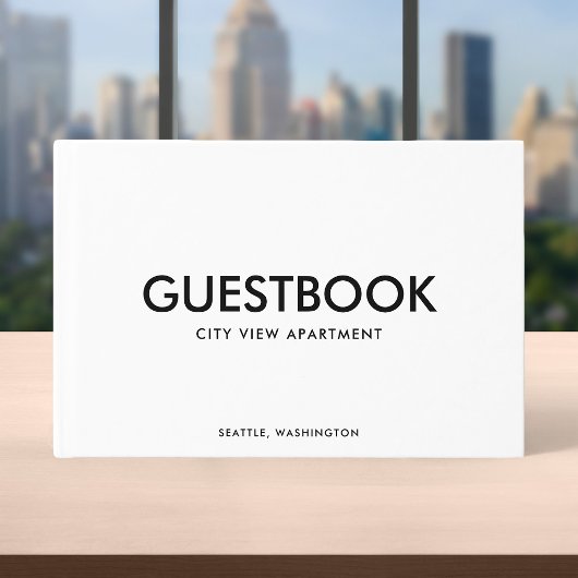 Editable Color Stylish Sans Serif Modernste Gästebuch