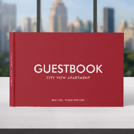 Editable Color Stylish Sans Serif Modernste Gästebuch