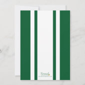 Editable Color Varsity 50 Year Class Wiedersehen Einladung (Rückseite)