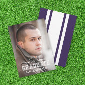 Editable Color Varsity Foto Graduate Ankündigung