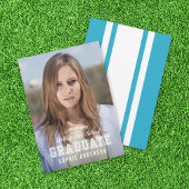 Editable Color Varsity Foto Graduate Ankündigung