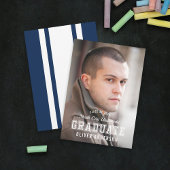 Editable Color Varsity Foto Graduate Ankündigung