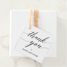 EDITABLE COLOR Vielen Dank Tag Modernes Skript Geschenkanhänger