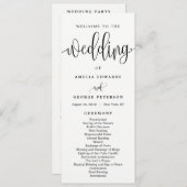 EDITABLE COLOR Wedding Zeremony Program #LCC Programm (Vorne/Hinten)