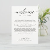 EDITABLE COLOR Welcome Itinerary Card MSC (Stehend Vorderseite)
