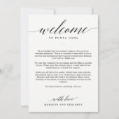 EDITABLE COLOR Welcome Itinerary Card MSC (Vorderseite)