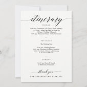 EDITABLE COLOR Welcome Itinerary Card MSC (Rückseite)