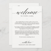 EDITABLE COLOR Welcome Itinerary Card MSC (Vorne/Hinten)