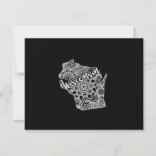 Editable Color WISCONSIN Moving Ankündigung (Rückseite)