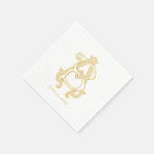EDITABLE COLORS AB Monogram BA Monogram Napkins Serviette (Ecke)