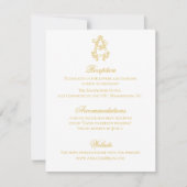 EDITABLE COLORS AB Monogramm BA Monogramm Einladun Einladung (Vorderseite)