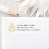 EDITABLE COLORS AG Monogram GA Monogram Label (Insitu)