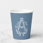 EDITABLE COLORS AG Monogram GA Monogram Paper Cups Pappbecher (Rückseite)