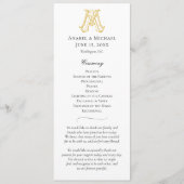 EDITABLE COLORS AM Monogram MA Monogram Program Programm (Vorderseite)