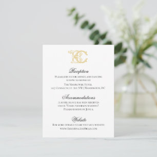 EDITABLE COLORS BC Monogram CB Monogram Einladung