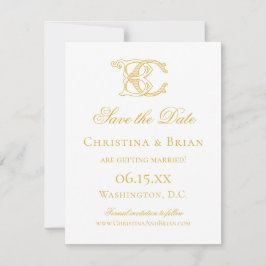 EDITABLE COLORS BC Monogram CB Monogram Einladung